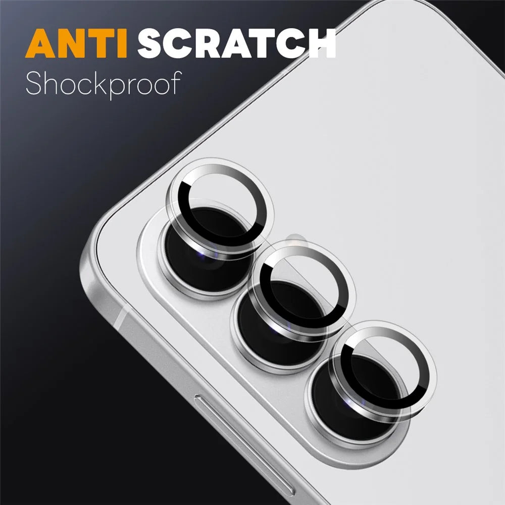 NORTHJO 1Set For Samsung Galaxy S26+ Camera Lens Protector Tempered Glass Metal Ring Guard Clear Lens Film (Complete Coverage) - 3