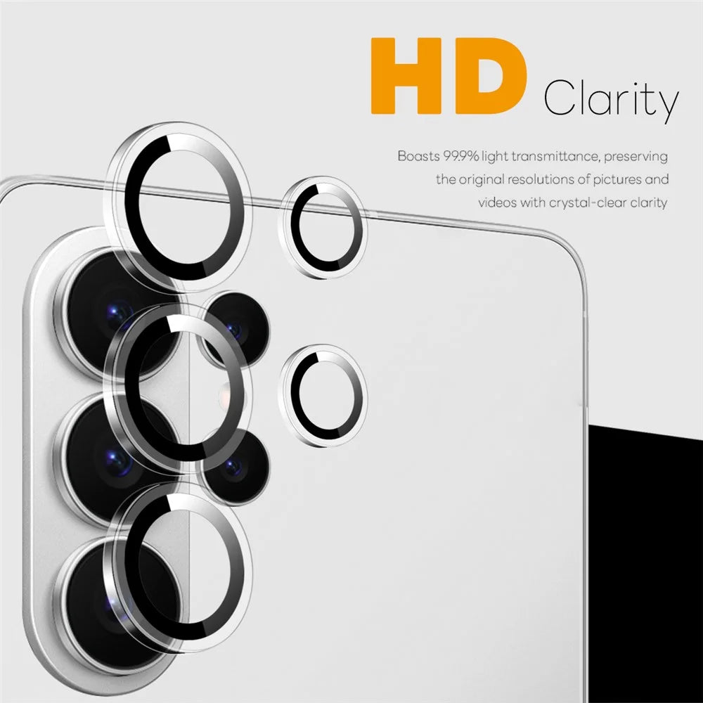 NORTHJO 1Set For Samsung Galaxy S26 Ultra Camera Lens Protector Tempered Glass Metal Ring Guard  Clear Lens Film (Complete Coverage) - 2