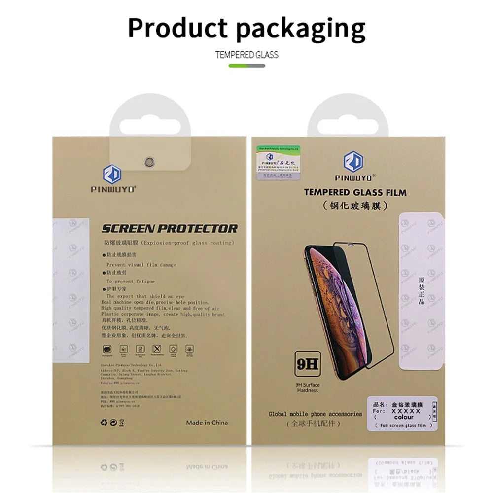 PINWUYO JK Series-2 For Samsung Galaxy A37 5G Tempered Glass Film 9H Full Glue Full Screen Protector - Black - 6