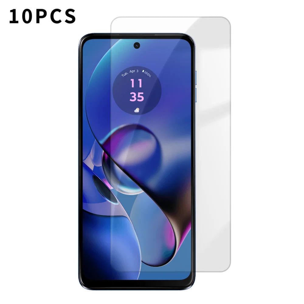 For Motorola Moto G64 5G 10Pcs HD Screen Protector High Aluminium-silicon Anti-fingerprint Tempered Glass Film (Not Complete Covering) - As Shown - 1