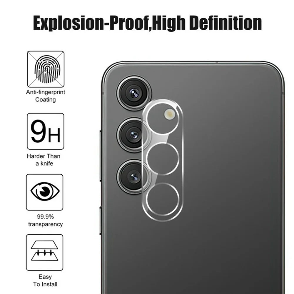 For Samsung Galaxy S26+ Full Covering High Transparency Anti-explosion AGC Glass Rear Camera Lens Protector - 4
