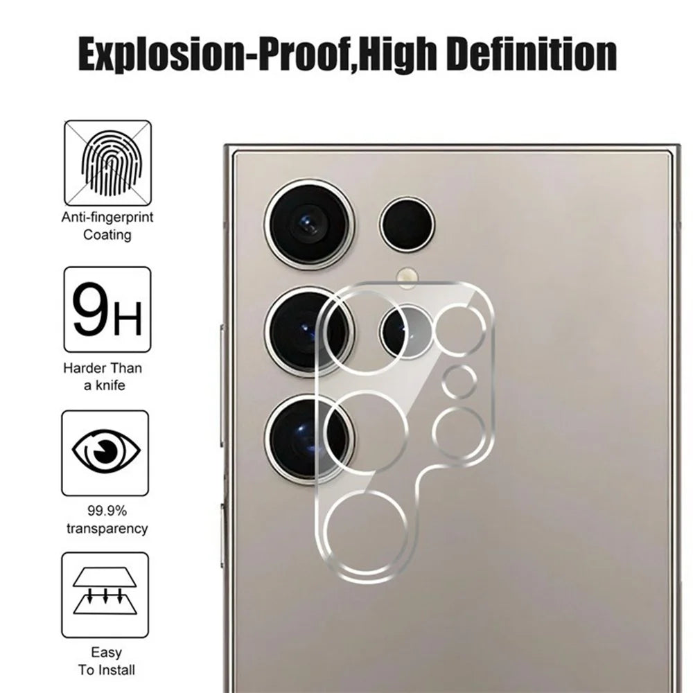 For Samsung Galaxy S26 Ultra Full Covering High Transparency Anti-explosion AGC Glass Rear Camera Lens Protector - 4