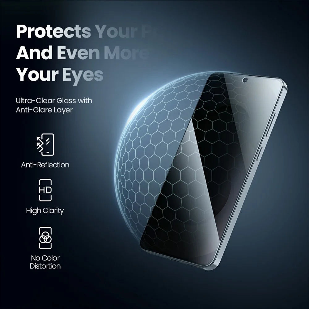 NILLKIN For Samsung Galaxy S26+ Anti-Peep Screen Protector Anti-Scratch AGC Glass Full Screen Film - 7