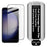 IMAK 3Pcs Full Screen Protector for Samsung Galaxy S25 Edge / S25+ / S24+ Tempered Glass Full Glue Film with Dust-free Installation Tool (Fingerprint Unlock) - Black - 2