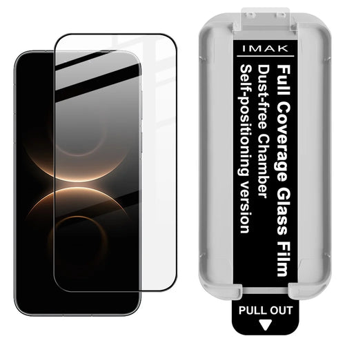 IMAK For Huawei Mate 80 / Mate 80 Pro Tempered Glass Full Screen Protector Full Glue Film with Dust-free Installation Tool - Black - 1