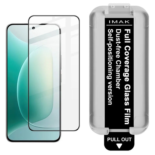 IMAK 3Pcs For Honor 300 Tempered Glass Full Screen Protector Full Glue Film with Dust-free Installation Tool (Fingerprint Unlock) - Black - 2