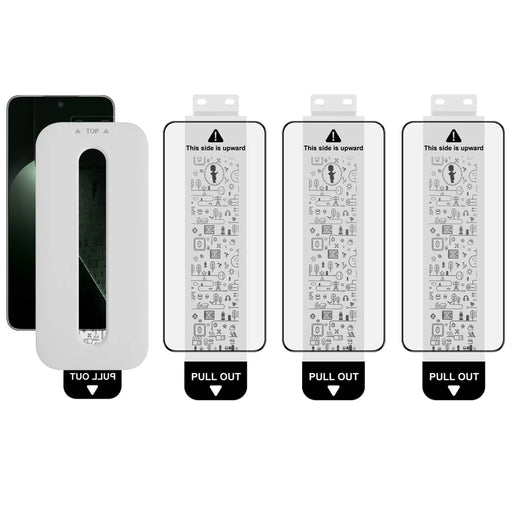 IMAK 3Pcs For Honor GT Tempered Glass Full Screen Protector Full Glue Film with Dust-free Installation Tool (Fingerprint Unlock) - Black - 1