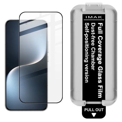 IMAK 3Pcs For Honor Magic7 5G Tempered Glass Full Screen Protector Full Glue Film with Dust-free Installation Tool (Fingerprint Unlock) - Black - 2