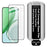 IMAK 3Pcs Tempered Glass Full Screen Protector for Honor Magic8 Lite 5G / X9d 5G / X70 5G Full Glue Film with Dust-free Installation Tool (Fingerprint Unlock) - Black - 2