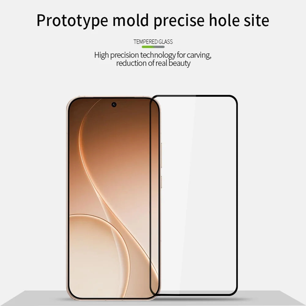 PINWUYO For Oppo Reno15 5G (China) / Oppo Reno15 Pro 5G (Global) Tempered Glass Film  JK Series-2 9H Full Glue Full Screen Protector - Black - 3