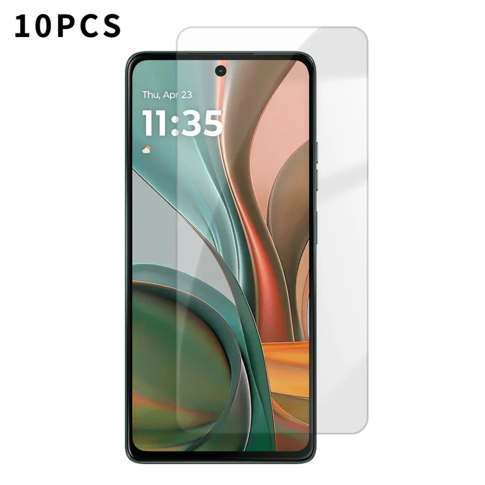 For Motorola Moto G75 5G 10Pcs HD Screen Protector High Aluminium-silicon Anti-fingerprint Tempered Glass Film (Not Complete Covering) - As Shown - 1