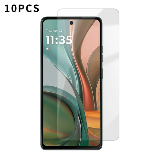 For Motorola Moto G75 5G 10Pcs HD Screen Protector High Aluminium-silicon Anti-fingerprint Tempered Glass Film (Not Complete Covering) - As Shown - 1
