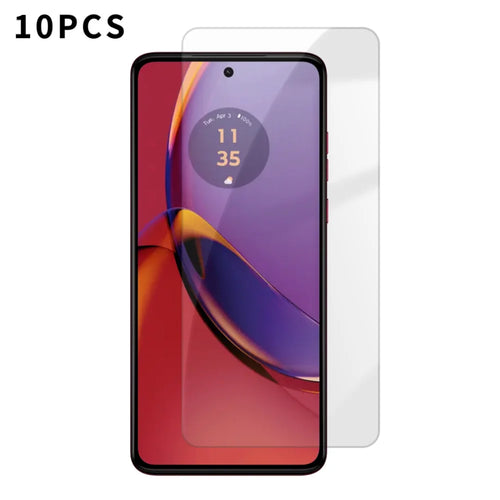 For Motorola Moto G84 5G 10Pcs HD Screen Protector High Aluminium-silicon Anti-fingerprint Tempered Glass Film (Not Complete Covering) - As Shown - 1