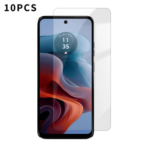 For Motorola Moto G34 5G 10Pcs HD Screen Protector High Aluminium-silicon Anti-fingerprint Tempered Glass Film (Not Complete Covering) - As Shown - 1
