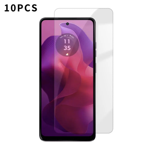 For Motorola Moto G24 5G 10Pcs HD Screen Protector High Aluminium-silicon Anti-fingerprint Tempered Glass Film (Not Complete Covering) - As Shown - 1