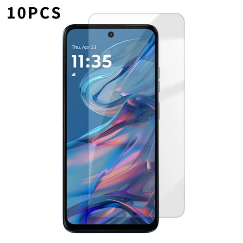 For Motorola Moto G45 5G 10Pcs HD Screen Protector High Aluminium-silicon Anti-fingerprint Tempered Glass Film (Not Complete Covering) - As Shown - 1
