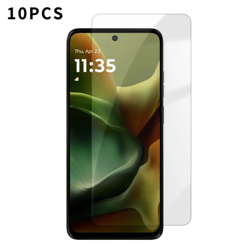 For Motorola Moto G17 Power 4G / G17 4G / G15 4G / G15 Power 4G 10Pcs HD Screen Protector High Aluminium-silicon Anti-fingerprint Tempered Glass Film (Not Complete Covering) - As Shown - 1