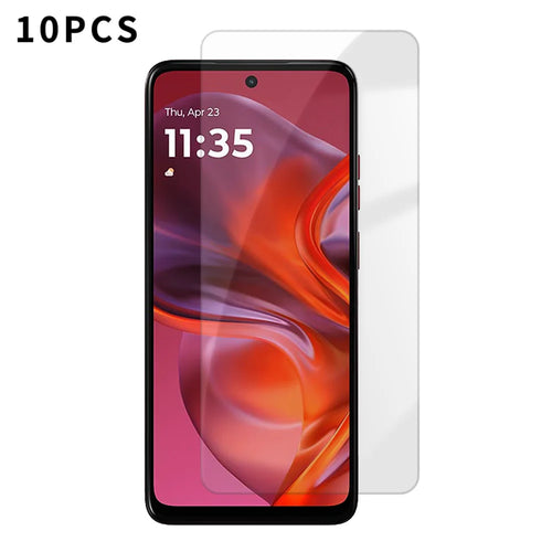 For Motorola Moto G05 4G 10Pcs HD Screen Protector High Aluminium-silicon Anti-fingerprint Tempered Glass Film (Not Complete Covering) - As Shown - 1
