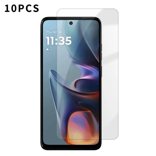 For Motorola Moto E15 4G 10Pcs HD Screen Protector High Aluminium-silicon Anti-fingerprint Tempered Glass Film (Not Complete Covering) - As Shown - 1
