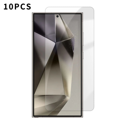 For Samsung Galaxy S24 Ultra 10Pcs HD Screen Protector High Aluminium-silicon Anti-fingerprint Tempered Glass Film (Not Complete Covering) - As Shown - 1
