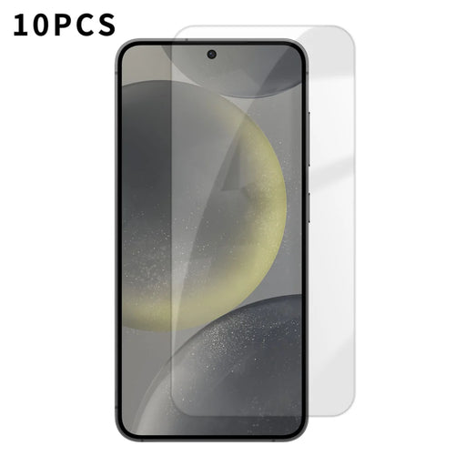For Samsung Galaxy S24 10Pcs HD Screen Protector High Aluminium-silicon Anti-fingerprint Tempered Glass Film (Not Complete Covering) - As Shown - 1