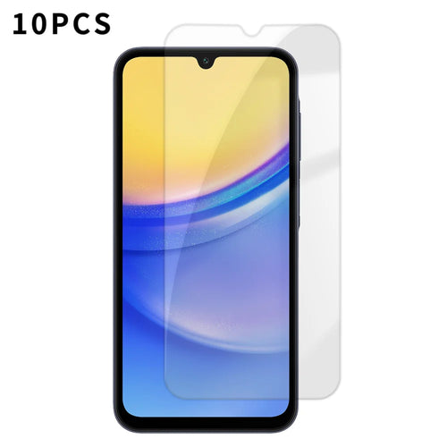 For Samsung Galaxy A15 5G 10Pcs HD Screen Protector High Aluminium-silicon Anti-fingerprint Tempered Glass Film (Not Complete Covering) - As Shown - 1