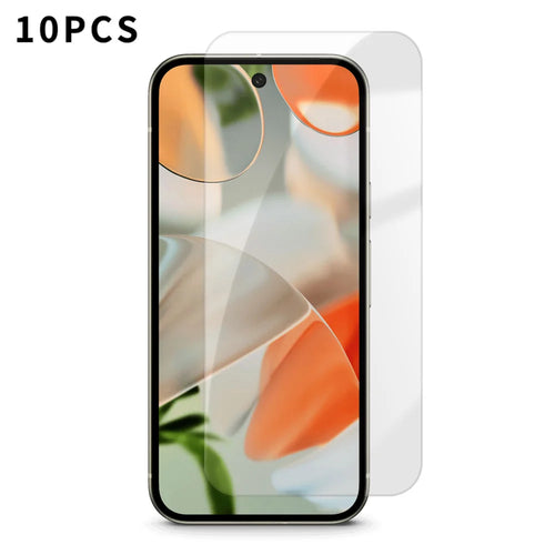 For Google Pixel 9 10Pcs HD Screen Protector High Aluminium-silicon Anti-fingerprint Tempered Glass Film (Not Complete Covering) - As Shown - 1