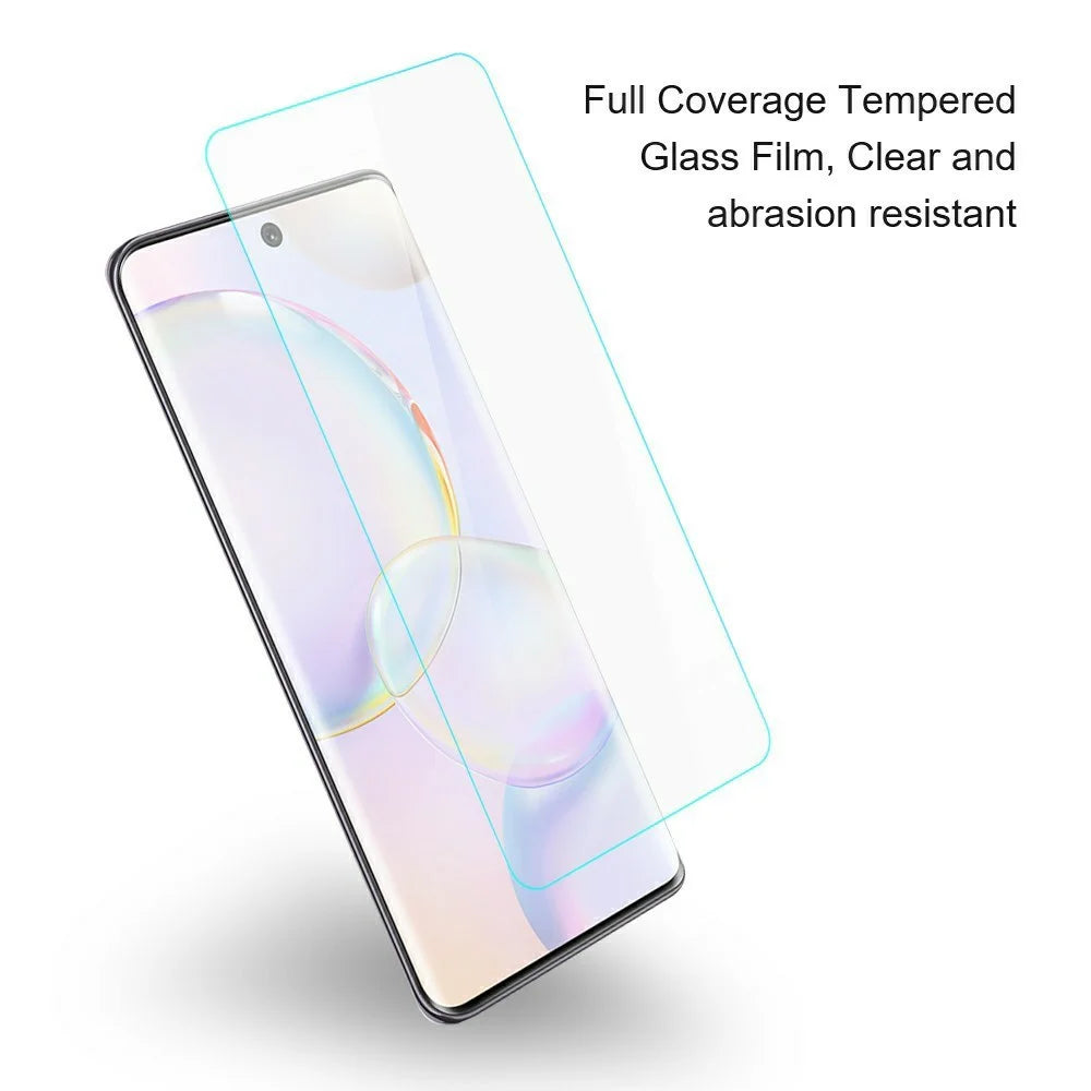 AMORUS For Honor Power2 5G High Aluminum-silicon Glass Film Anti-Scratch 2.5D Arc Edge Screen Protector, NOT Complete Covering - Transparent - 3