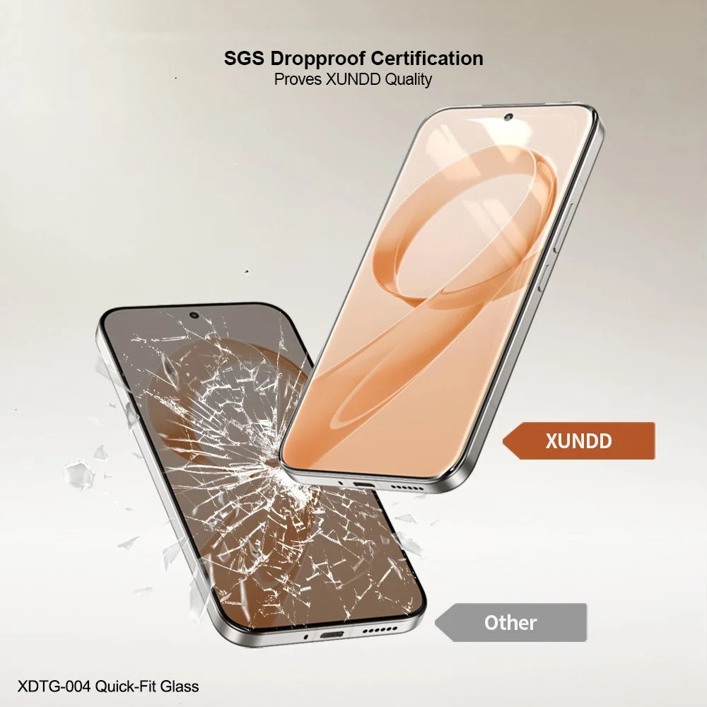 XUNDD XDTG-004 Full Screen Protector For Samsung Galaxy A56 5G  /  A36 5G Full Glue 0.33MM 2.5D HD High Aluminium Silicon Glass Film with Dust Removal Tool - Transparent - 3