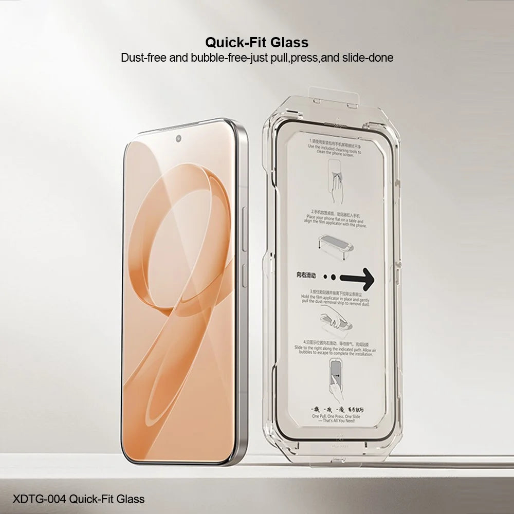 XUNDD XDTG-004 For Samsung Galaxy A57 5G Full Screen Protector Full Glue 0.33MM 2.5D HD High Aluminium Silicon Glass Film with Dust Removal Tool - Transparent - 6