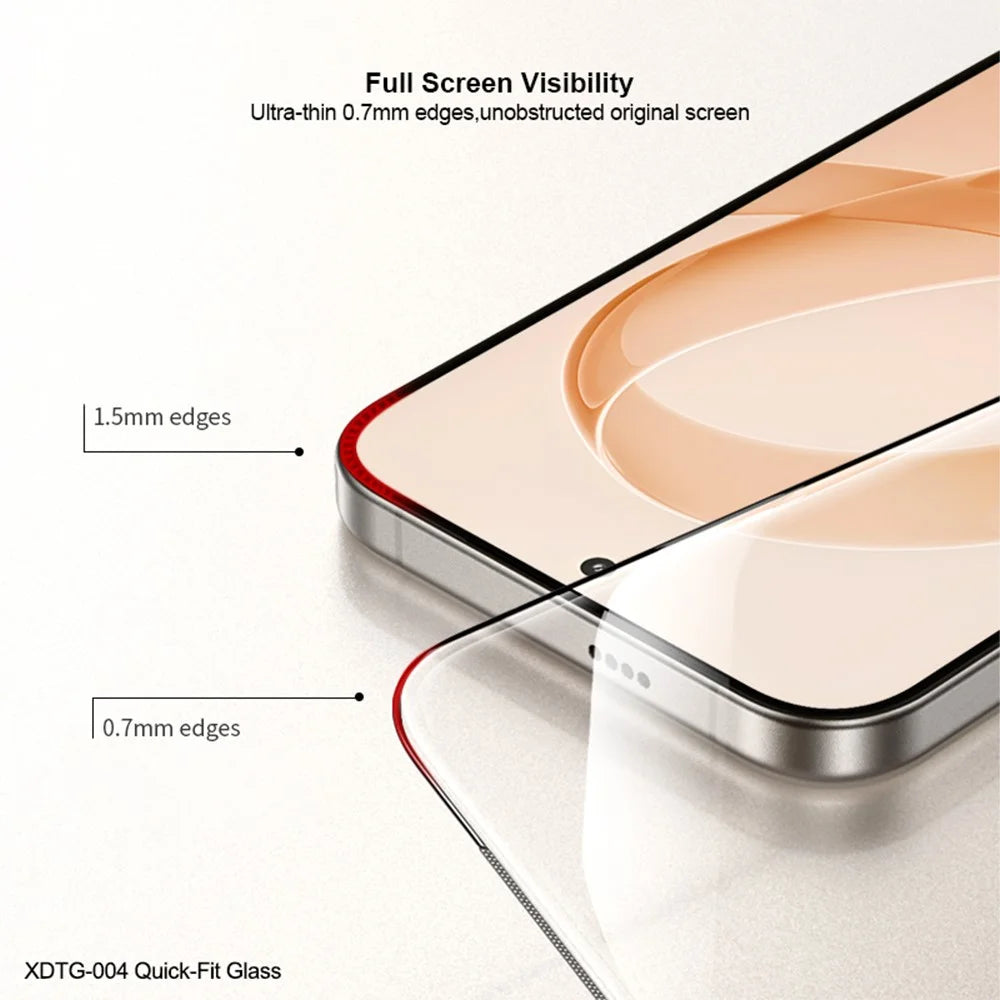 XUNDD XDTG-004 For Samsung Galaxy A57 5G Full Screen Protector Full Glue 0.33MM 2.5D HD High Aluminium Silicon Glass Film with Dust Removal Tool - Transparent - 7