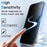 For iPhone 16 Pro Max 10Pcs Anti-Spy Full Screen Protector 360 Degree Privacy High Aluminium-silicon Glass Film - Black - 4