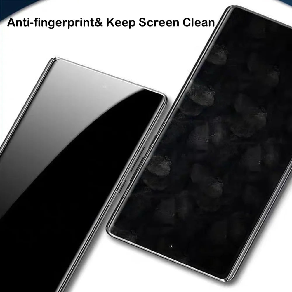 For Samsung Galaxy Z Fold7 5G 10Pcs Anti-Spy Full Screen Protector 360 Degree Privacy High Aluminium-silicon Glass Film - Black - 5