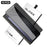 For Samsung Galaxy Z Fold5 5G 10Pcs Anti-Spy Full Screen Protector 360 Degree Privacy High Aluminium-silicon Glass Film - Black - 1