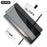 For Samsung Galaxy Z Fold6 5G 10Pcs Anti-Spy Full Screen Protector 360 Degree Privacy High Aluminium-silicon Glass Film - Black - 1