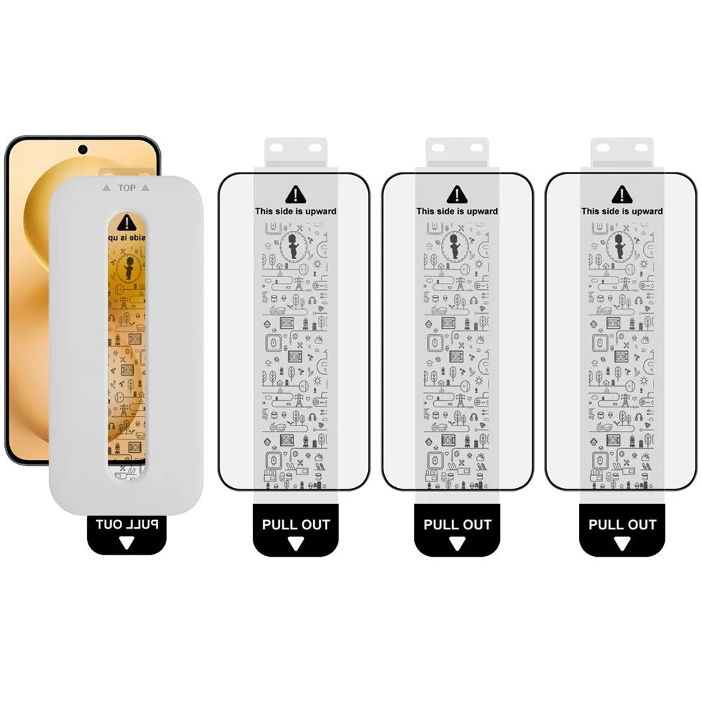 IMAK 3Pcs For vivo S30 Pro mini 5G Tempered Glass Full Screen Protector Full Glue Film with Dust-free Installation Tool (Fingerprint Unlock) - 1