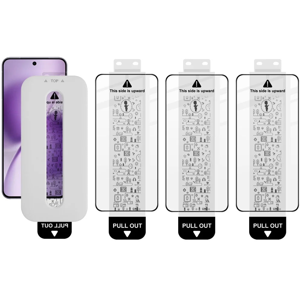 IMAK 3Pcs For vivo X200s 5G Tempered Glass Full Screen Protector Full Glue Film with Dust-free Installation Tool (Fingerprint Unlock) - 1