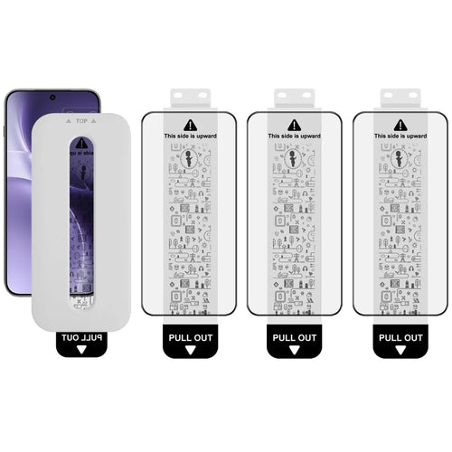IMAK 3Pcs For vivo X300 5G Tempered Glass Full Screen Protector Full Glue Film with Dust-free Installation Tool (Fingerprint Unlock) - 1