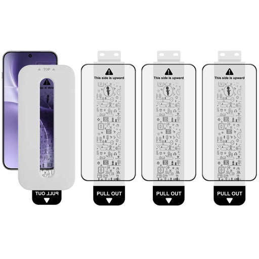 IMAK 3Pcs For vivo X300 5G Tempered Glass Full Screen Protector Full Glue Film with Dust-free Installation Tool (Fingerprint Unlock) - 1