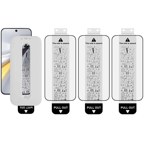 IMAK 3Pcs For vivo iQOO 15 5G Tempered Glass Full Screen Protector Full Glue Film with Dust-free Installation Tool (Fingerprint Unlock) - 1