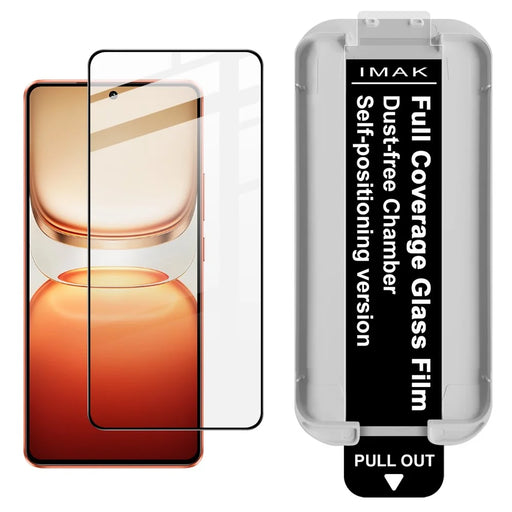 IMAK 3Pcs Tempered Glass For vivo Y300 GT 5G  /  iQOO Z10 Turbo 5G  /  iQOO Z10 Turbo Pro 5G Full Screen Protector Full Glue Film with Dust-free Installation Tool (Fingerprint Unlock) - 2