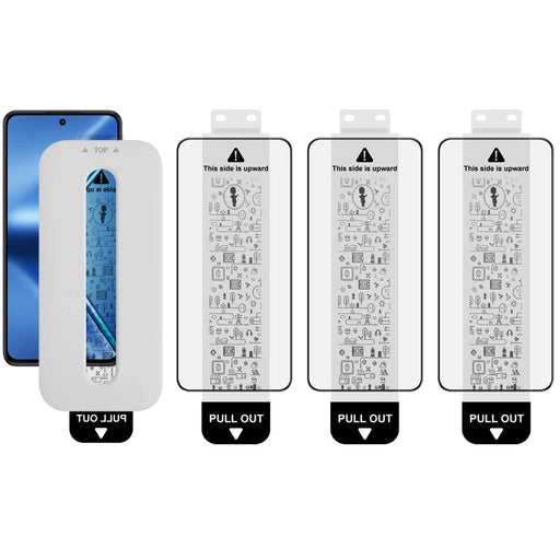 IMAK 3Pcs For Oppo K13 5G Tempered Glass Full Screen Protector Full Glue Film with Dust-free Installation Tool (Fingerprint Unlock) - 1