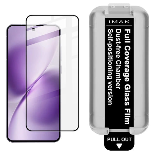 IMAK For vivo X200s 5G Tempered Glass Full Screen Protector Full Glue Film with Dust-free Installation Tool (Fingerprint Unlock) - Black - 1