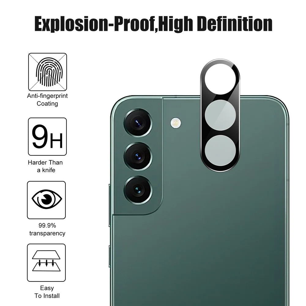 For Samsung Galaxy S23 Shatter-Proof HD Tempered Glass Ultra Clear Camera Lens Protector Film - 3
