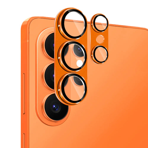 ENKAY HAT PRINCE For Samsung Galaxy S26 Ultra   Camera Lens Protector Matte AR Metal + Tempered Glass Lens Film - Orange - 1