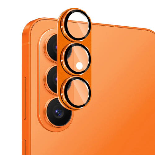 ENKAY HAT PRINCE For Samsung Galaxy S26+   Camera Lens Protector Matte AR Metal + Tempered Glass Lens Film - Orange - 1