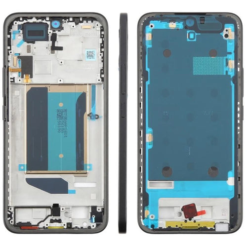 For Xiaomi Redmi Note 15 Pro+ 5G (Global) Middle Plate Frame Repair Part (A-Side) (without Logo) - Black - 1
