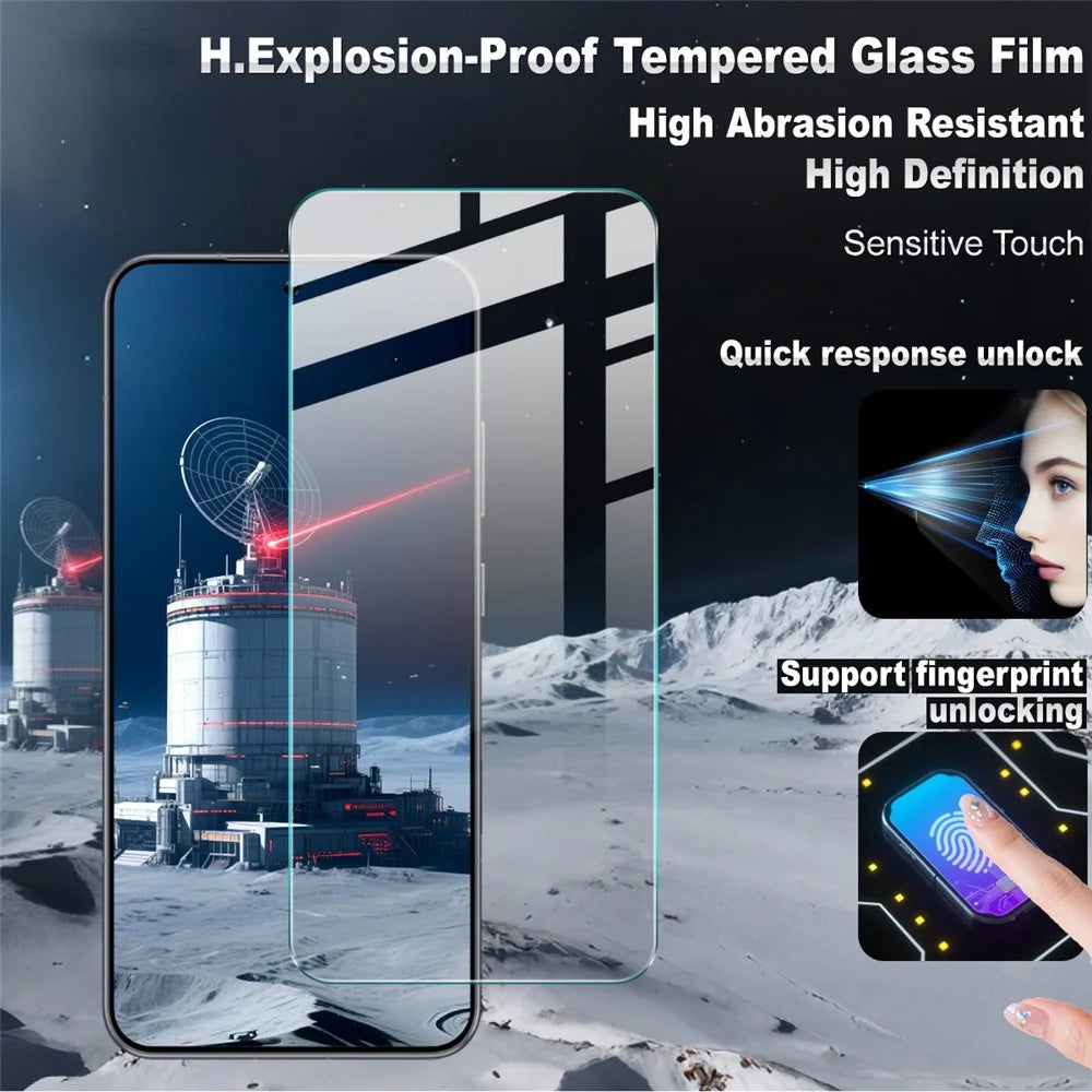 IMAK H Series For Honor Win 5G / Win RT 5G Screen Protector Tempered Glass Film (Not Complete Coverage) (Fingerprint Unlock) - Transparent - 4