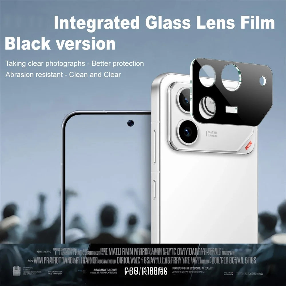 IMAK For Honor Win RT 5G Tempered Glass Full Cover Lens Film + Acrylic Cap - Black - 3