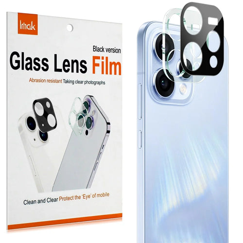 IMAK For Oppo Reno15 5G (Global) / Reno15c 5G (China) Tempered Glass Full Cover Lens Film + Acrylic Cap - Black - 1